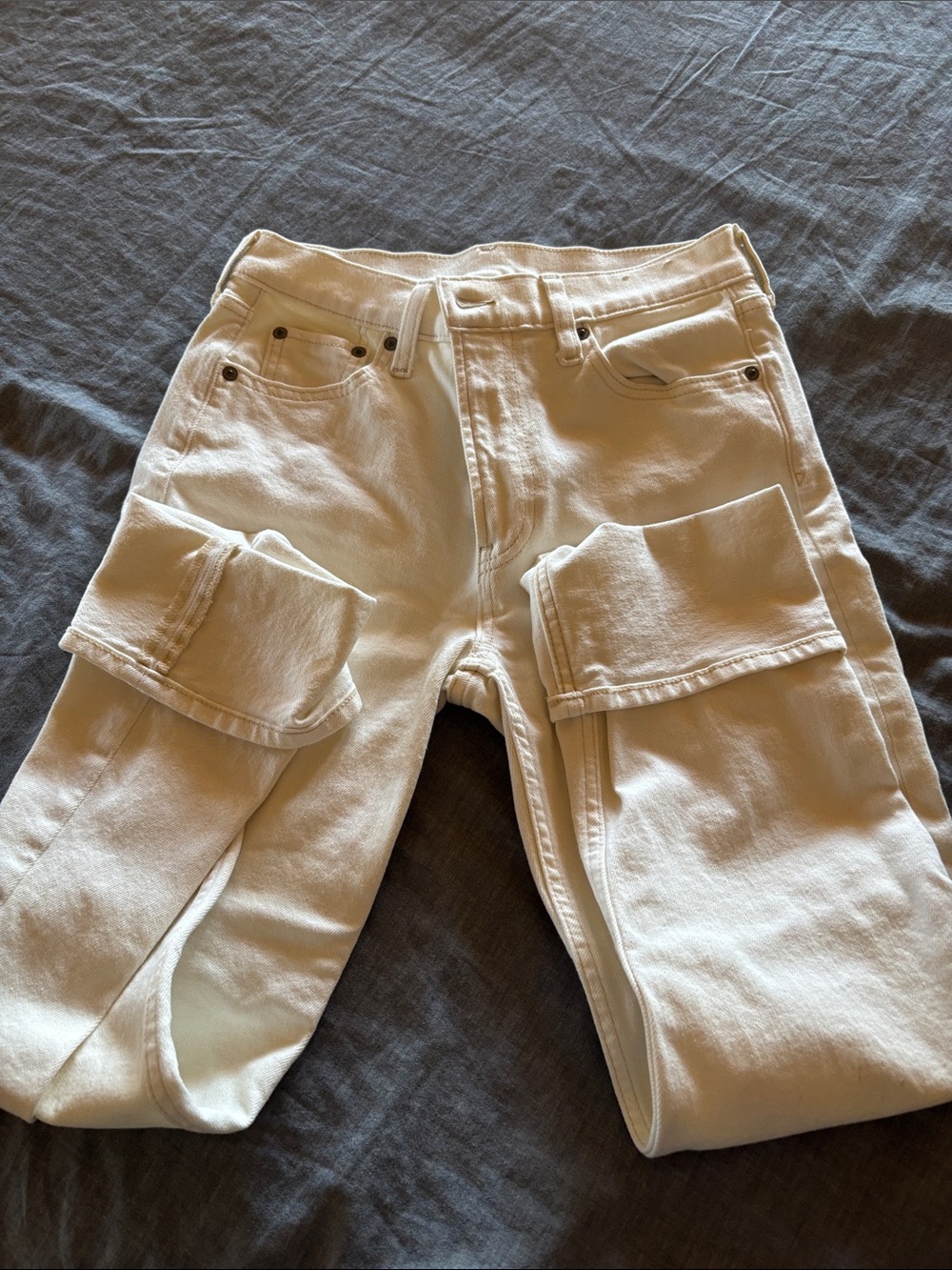 GAP Cream Cargo Pants with Utility Pockets